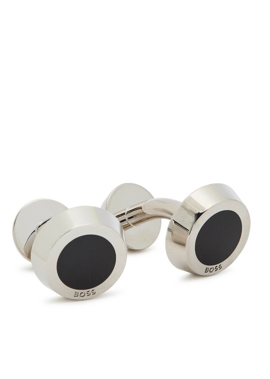 Boss Simony Enamelled Cufflinks - Silver - One Size