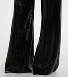 Elie Saab Sequined satin wide-leg pants