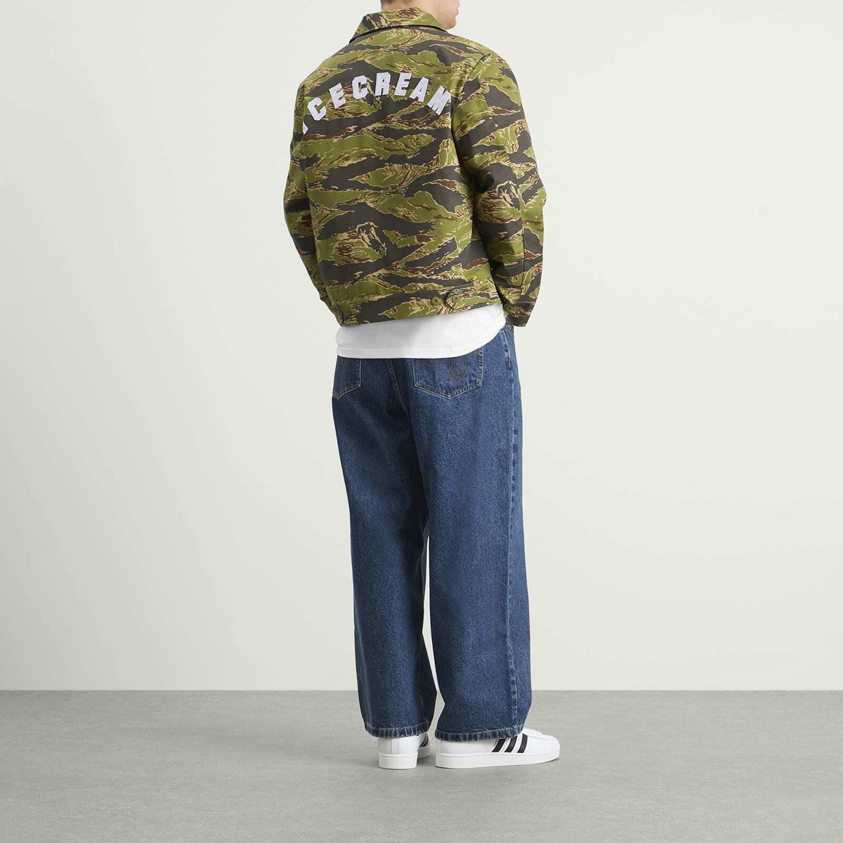 ICECREAM Men's Tiger Stripe Work Jacket in Camo