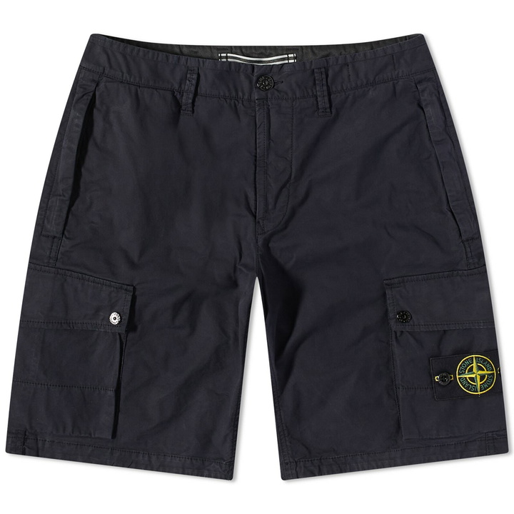 Photo: Stone Island Men's Supima Cotton Cargo Short in Navy