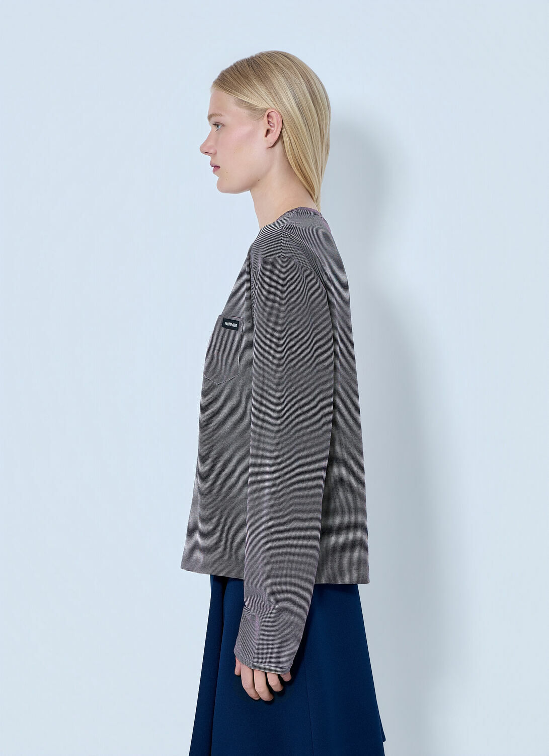Miu Miu Jacquard Jersey T-Shirt