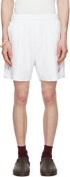 Casablanca White Towelling Shorts