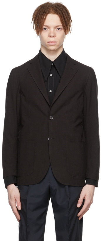 Photo: Ring Jacket Brown Cotton Blazer