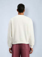 Palm Angels Neck Logo Reg Crew Sweatshirt