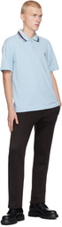 Ferragamo Blue Organic Cotton Polo