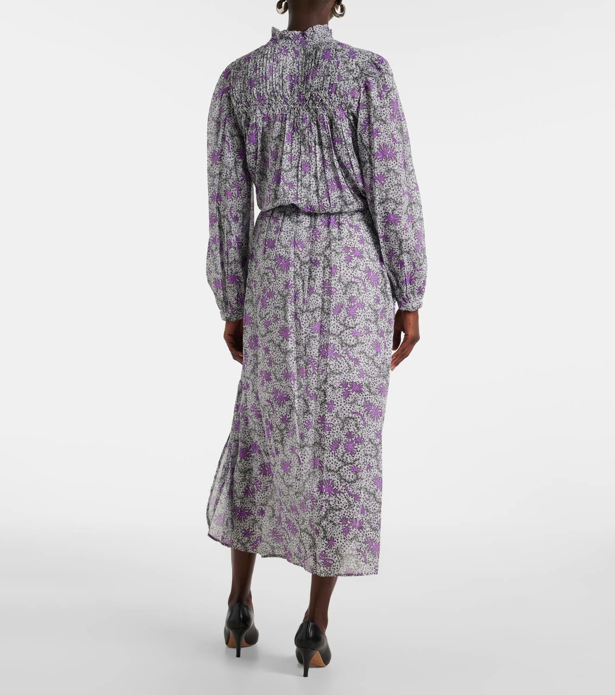 Marant Etoile Dalida printed cotton voile midi dress Isabel