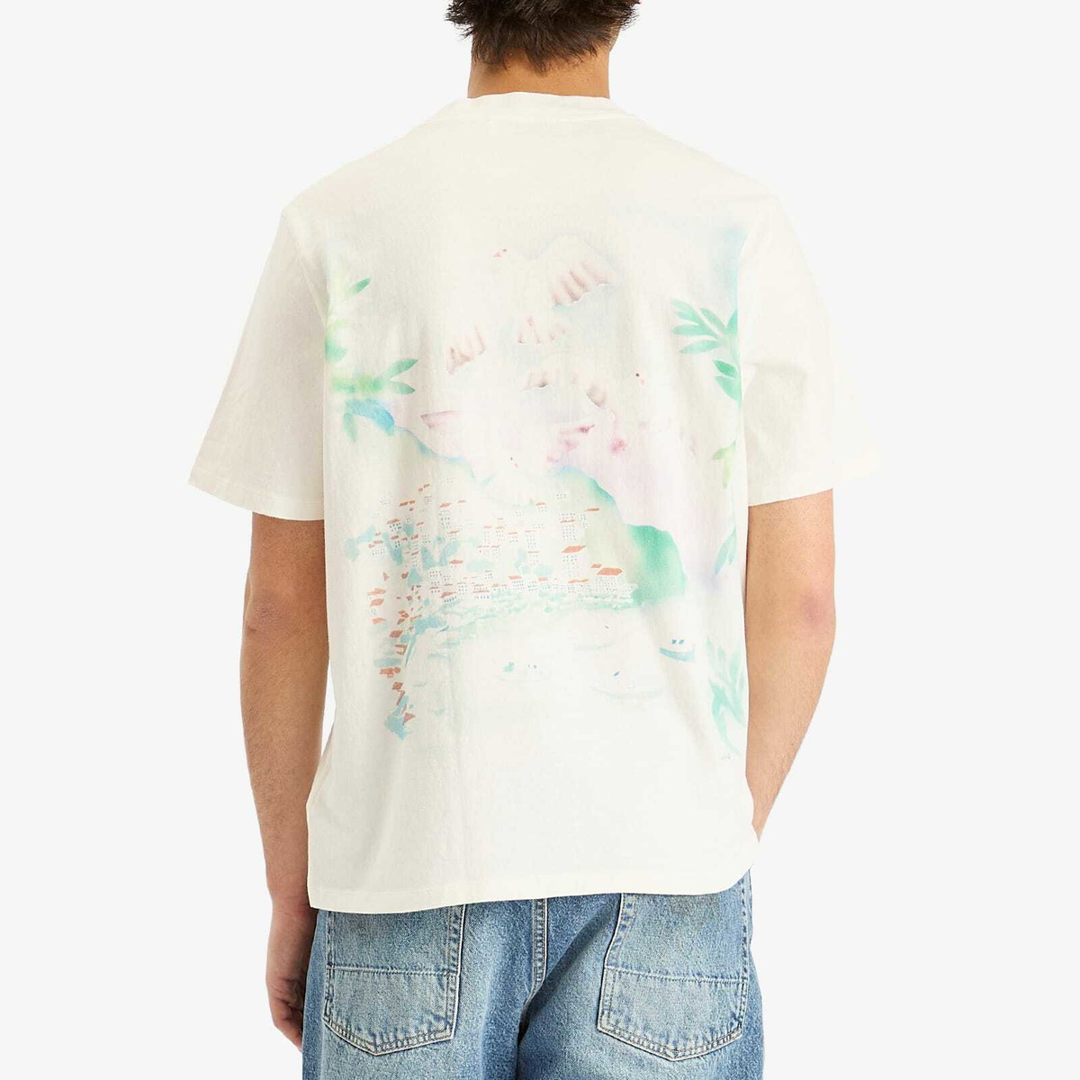 Our Legacy Men's Box T-Shirt in Sea View Print Legacy Jersey
