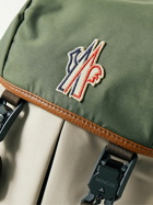 Moncler Grenoble - Leather-Trimmed Logo-Appliquéd Nylon and Mesh Backpack
