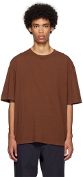 MHL by Margaret Howell Burgundy Simple T-Shirt