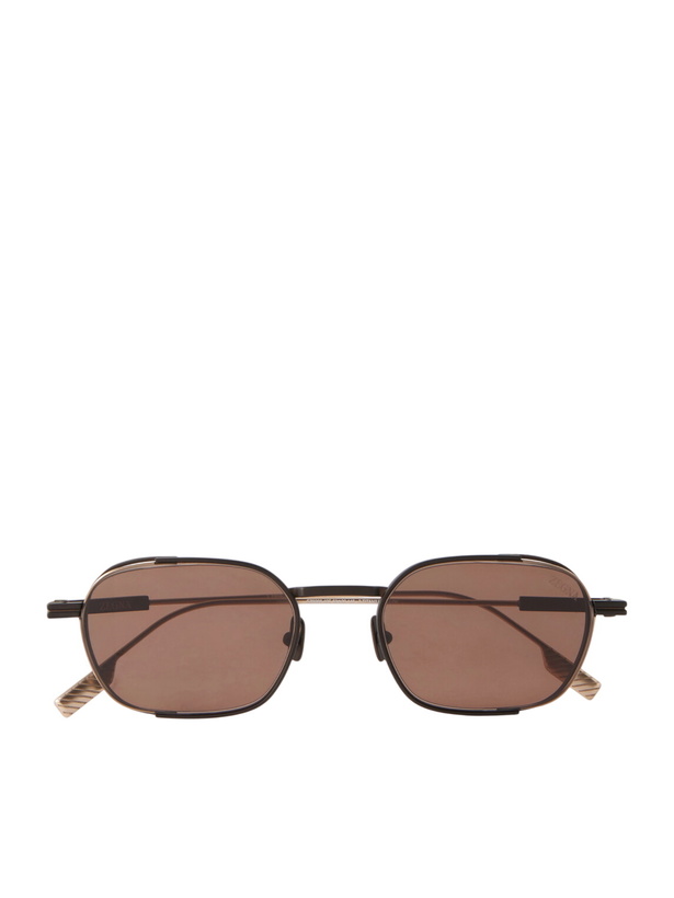 Photo: Zegna - Round-Frame Titanium Sunglasses