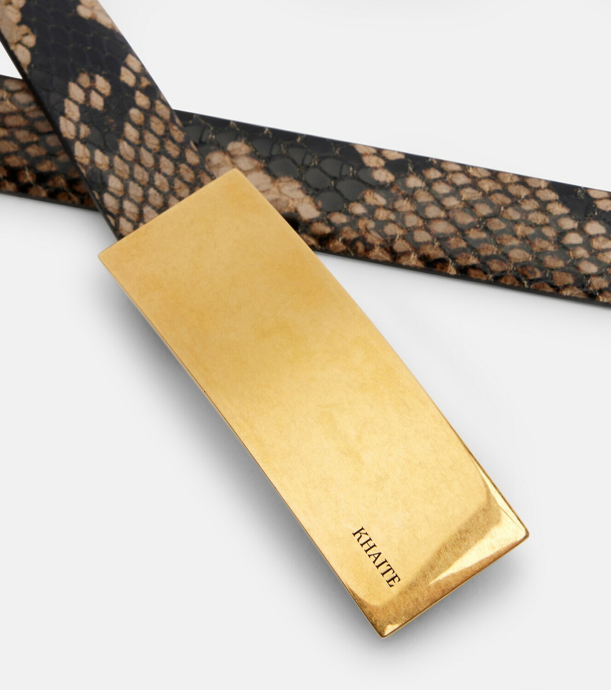 Khaite Berlin snake-effect leather belt