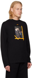 Off-White Black Printed Long Sleeve T-Shirt