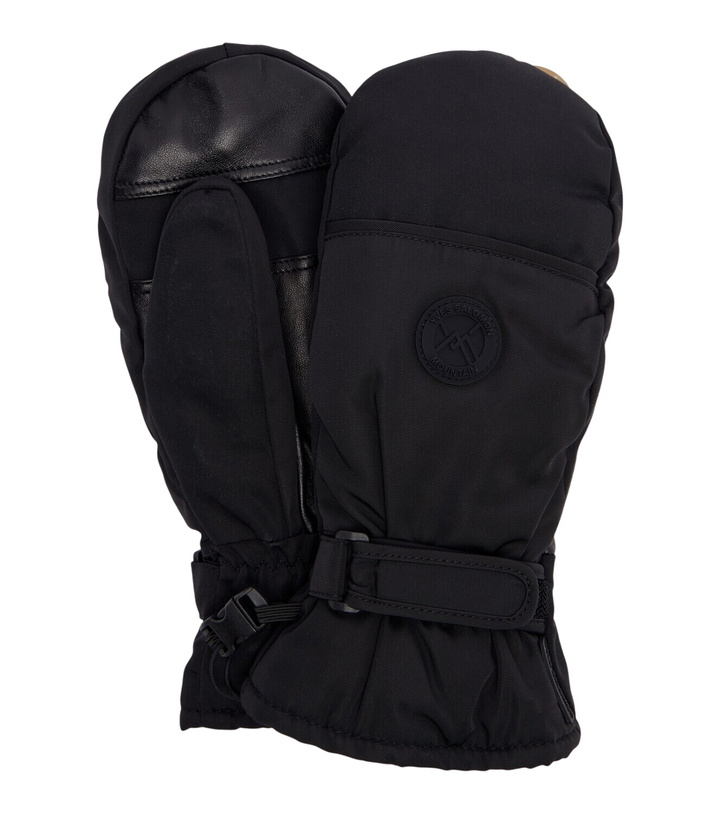 Photo: Yves Salomon Leather-trimmed mittens