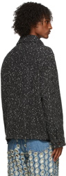 Marni Black Speckled Herringbone Jacket