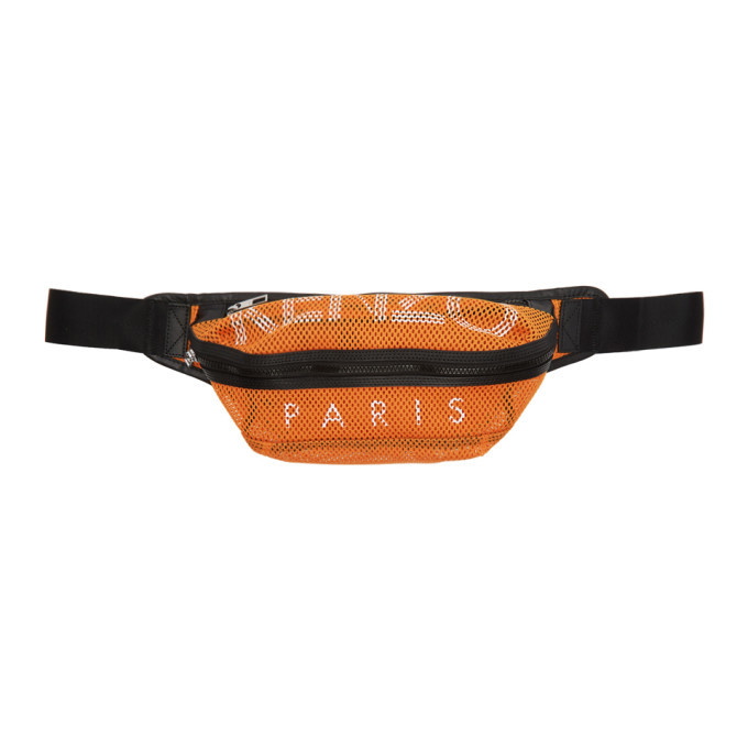 Photo: Kenzo Orange Mesh Logo Belt Bag