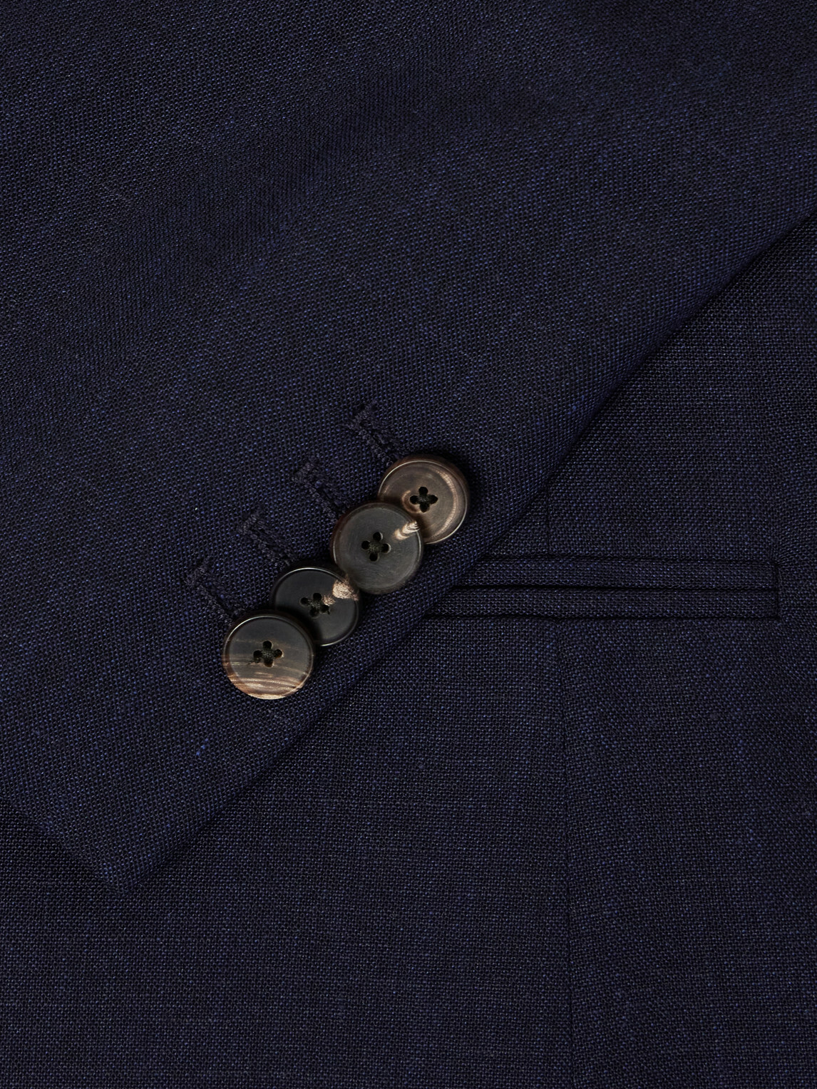 Mr P. - Wool, Silk and Linen-Blend Suit Jacket - Blue