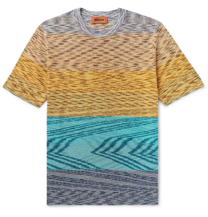 Photo: Missoni - Space-Dyed Cotton T-Shirt - Multi