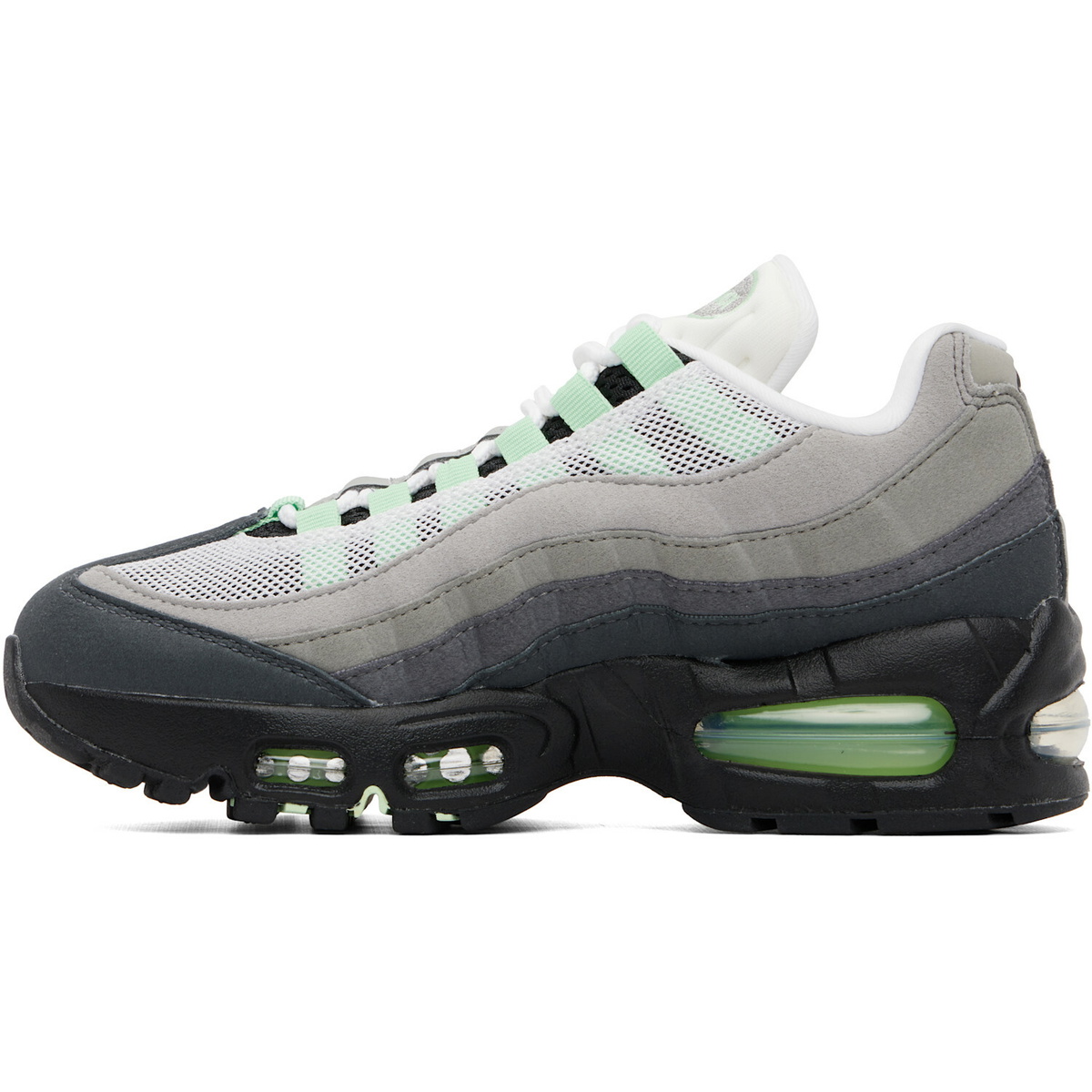 Nike Gray Air Max 95 Big Bubble Sneakers