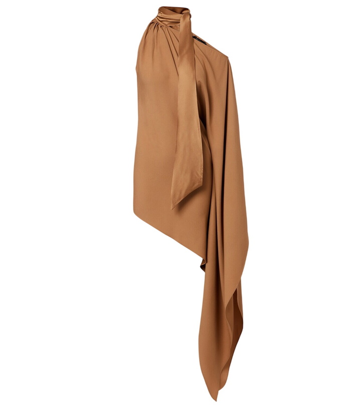 Photo: Taller Marmo Atlas assymetric crêpe cady minidress