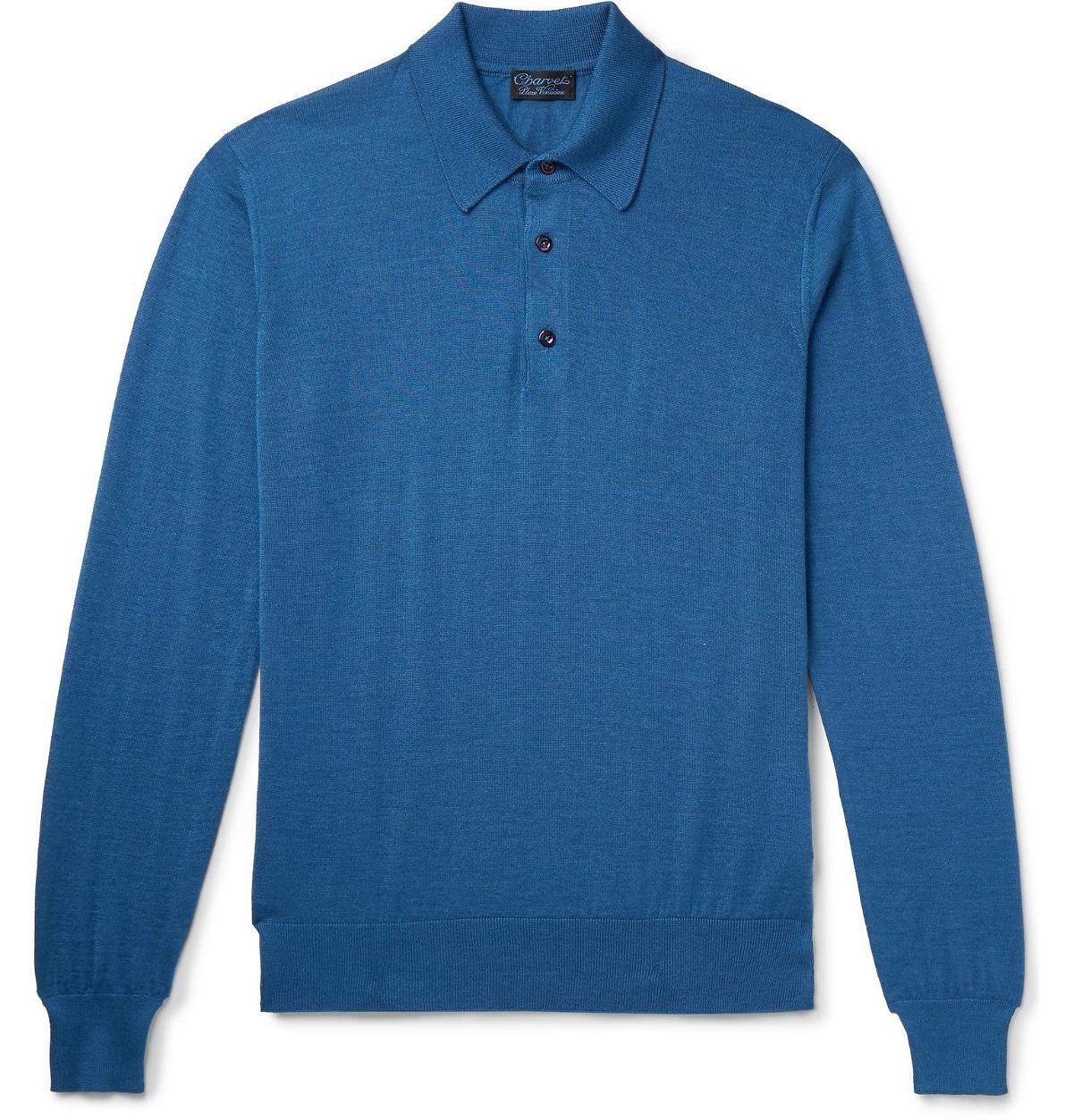 Blue Cashmere and Charvet Shirt - Silk-Blend - Charvet Polo
