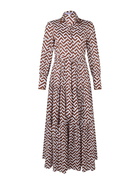 MC2 Saint Barth Striped Print Woman Cotton Dress Jensen