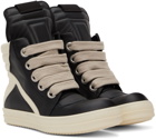 Rick Owens Black Jumbo Laces Geobasket Sneakers