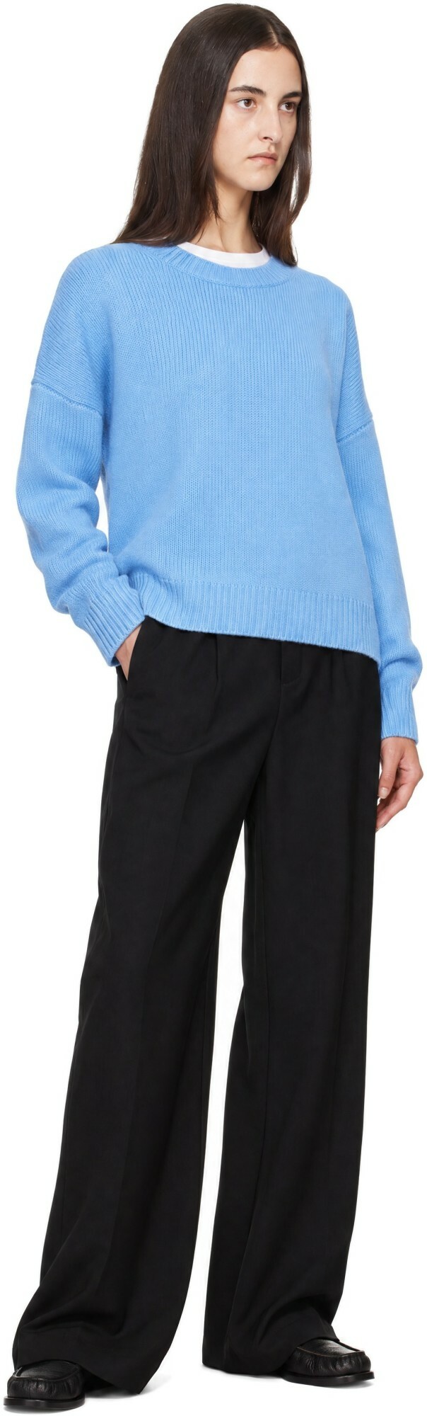 BAMBOU ROGER KWONG Black Wool Suiting Adjustable Trousers