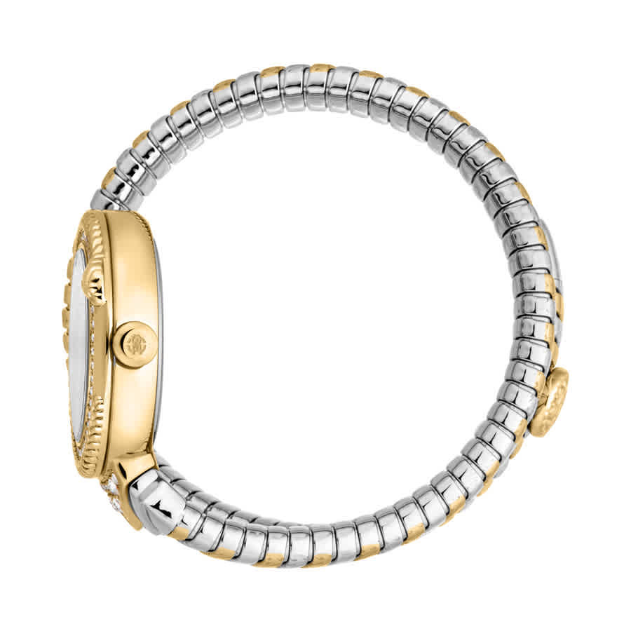 Roberto Cavalli Snake Core Silver-tone Dial Ladies Watch RC5L075M0055