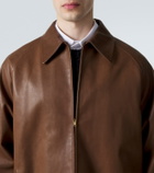 The Row Mount leather jacket