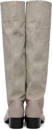 Paloma Wool Beige Victoria Canvas Tall Boots