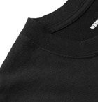 Neighborhood - Bar & Shield Logo-Print Cotton-Jersey T-Shirt - Black