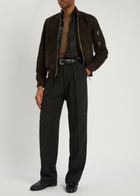Tom Ford Crew-neck Stretch-cotton T-shirt Brown