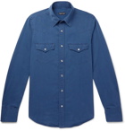 TOM FORD - Slim-Fit Cotton and Lyocell-Blend Chambray Shirt - Blue
