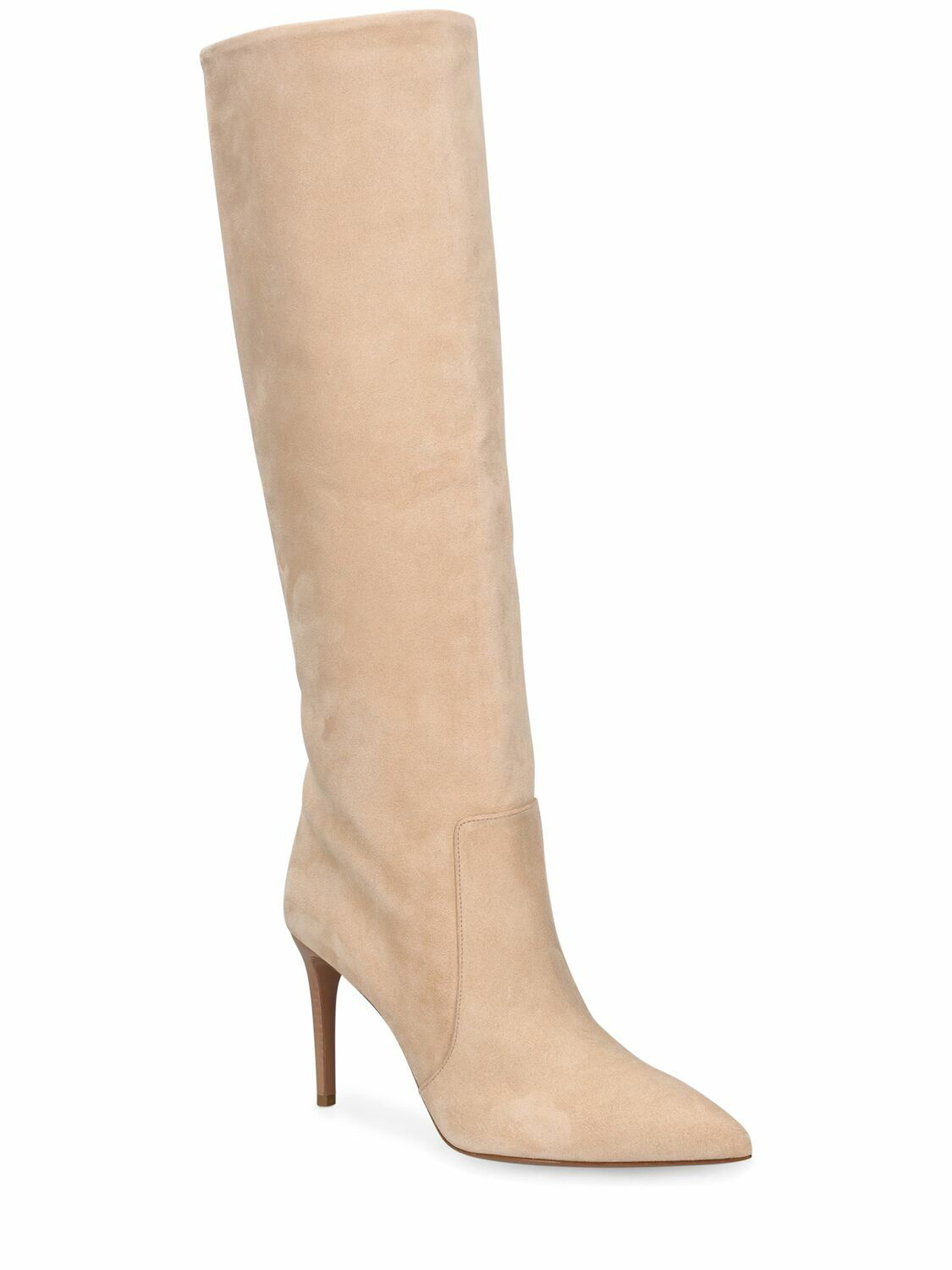 85mm Stiletto Suede Tall Boots