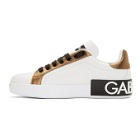 Dolce and Gabbana White Portofino Heart Sneakers
