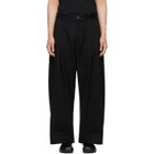 Studio Nicholson Black Sorte Pleated Trousers