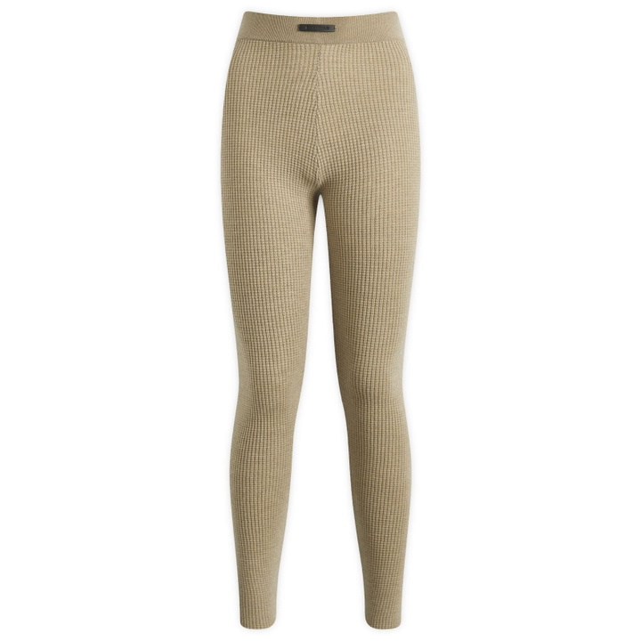 Photo: Fear of God ESSENTIALS Women's Waffle Leggings in Desert Sand