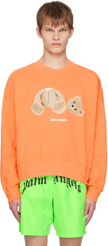 Photo: Palm Angels Orange Bear Sweatshirt