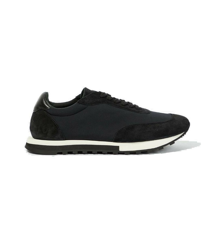 Photo: The Row Owen Runner suede-trimmed sneakers