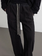 Rick Owens - Dietrich Straight-Leg Cotton-Twill Drawstring Trousers - Black