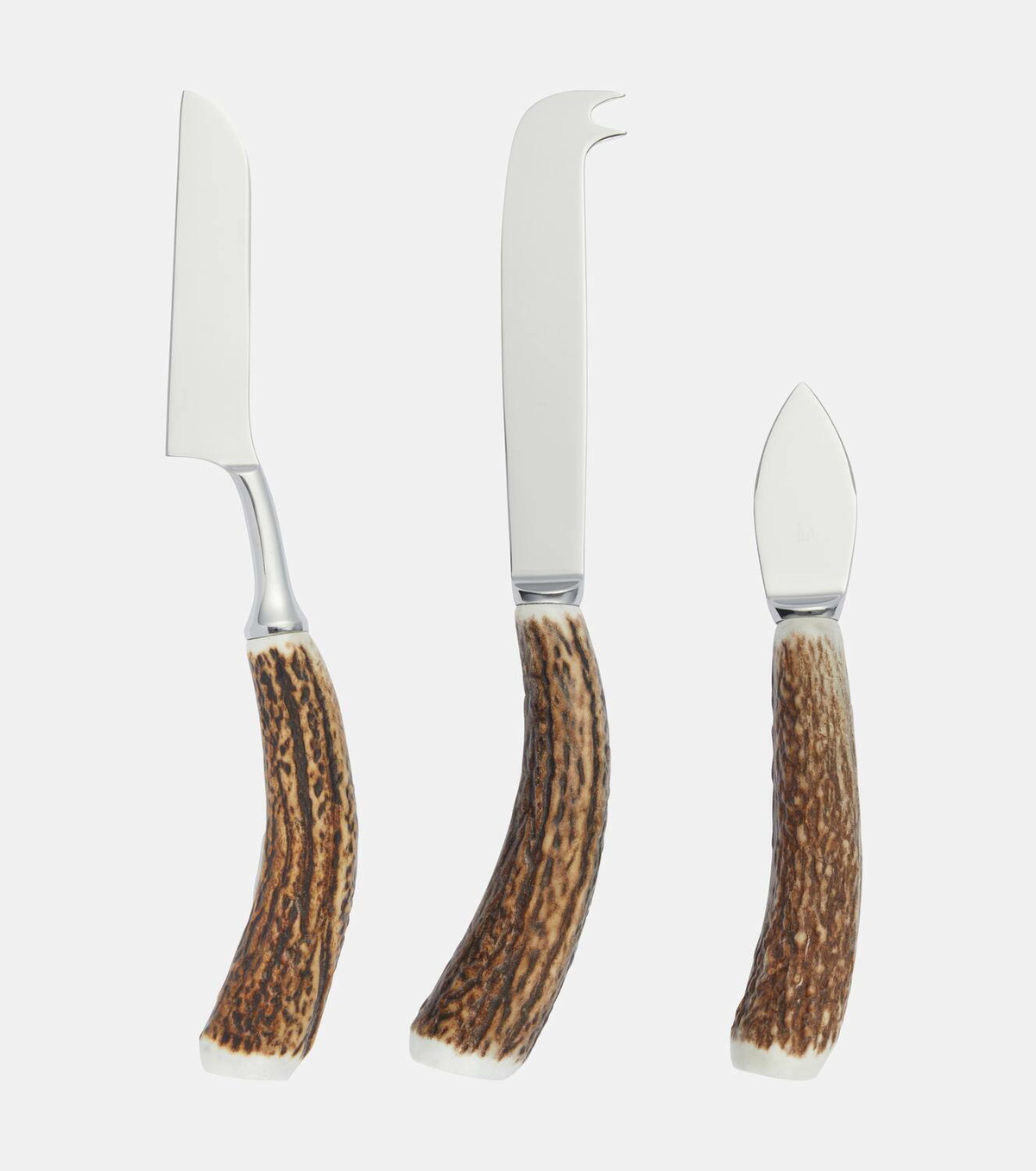 Lorenzi Milano Stag antler cheese knife set