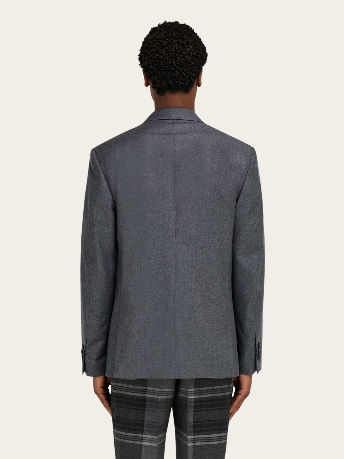 Ferragamo Mens Single breasted blazer in Grey