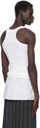 Ashley Williams White 'Precious' Tank Top