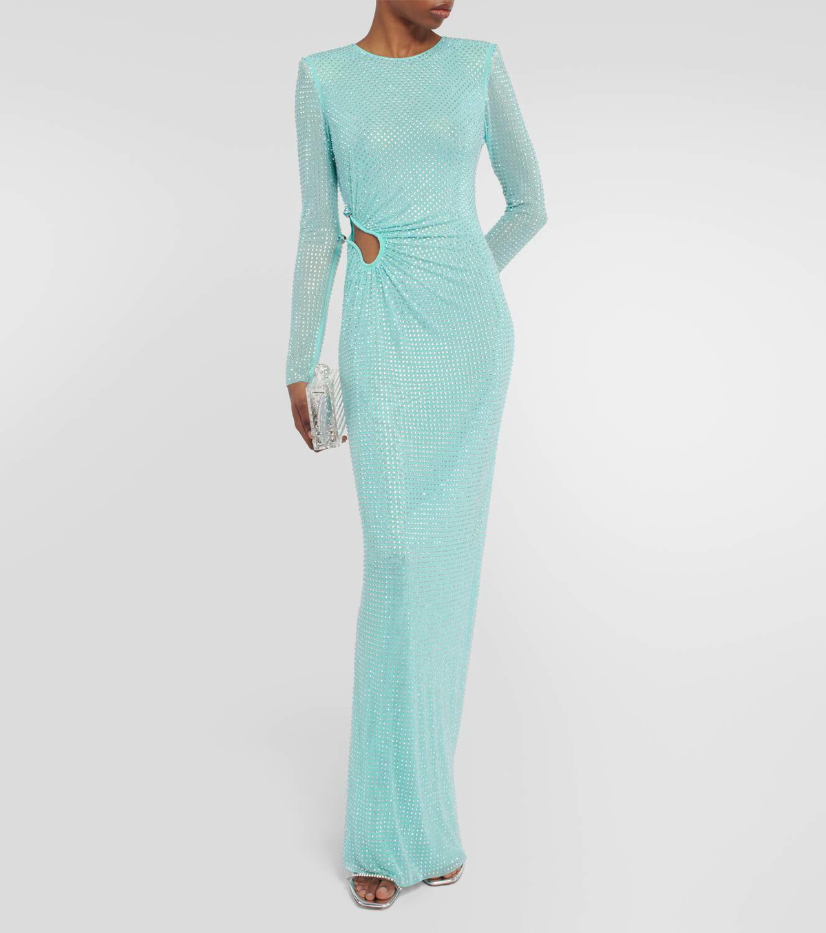 Self-Portrait Cutout embellished maxi dress Self-Portrait
