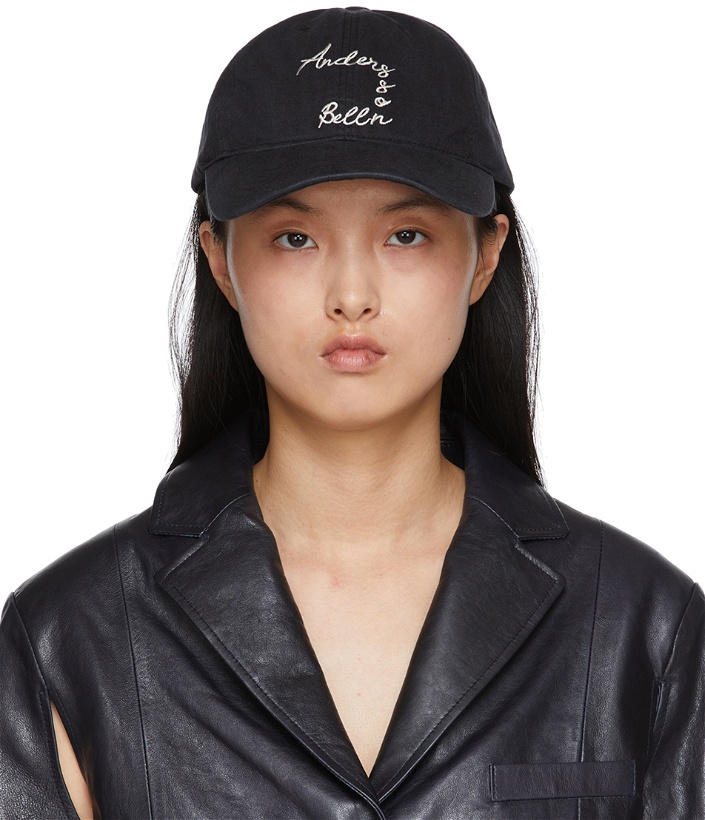 Photo: Andersson Bell Black Logo Washed Cap