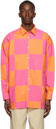 Jacquemus Pink & Orange La Montagne ' La Chemise Toutou' Shirt