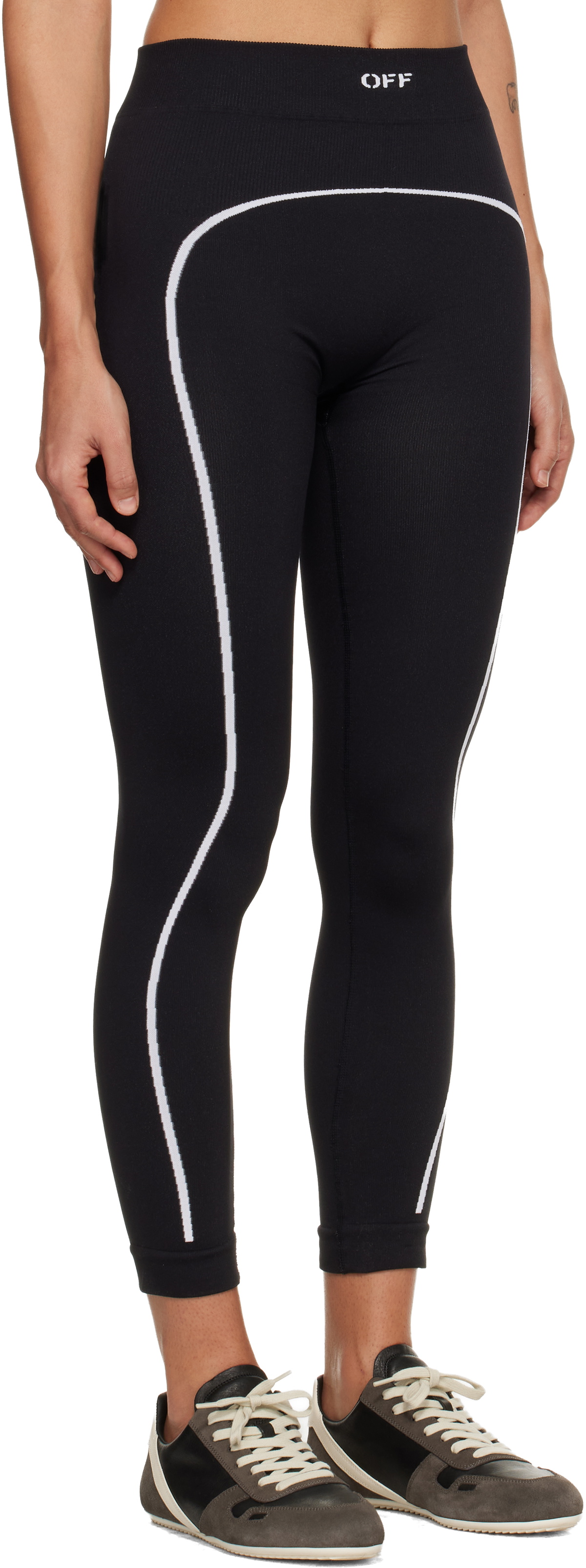 Off-White Black Off Stamp Seamless Leggings