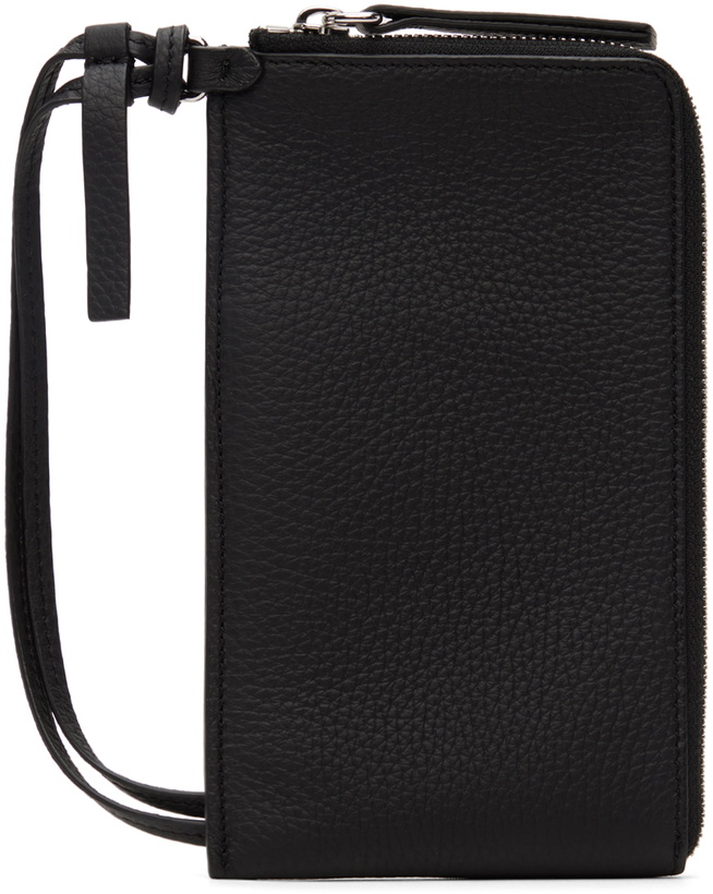 Photo: Maison Margiela Black Leather Phone Pouch