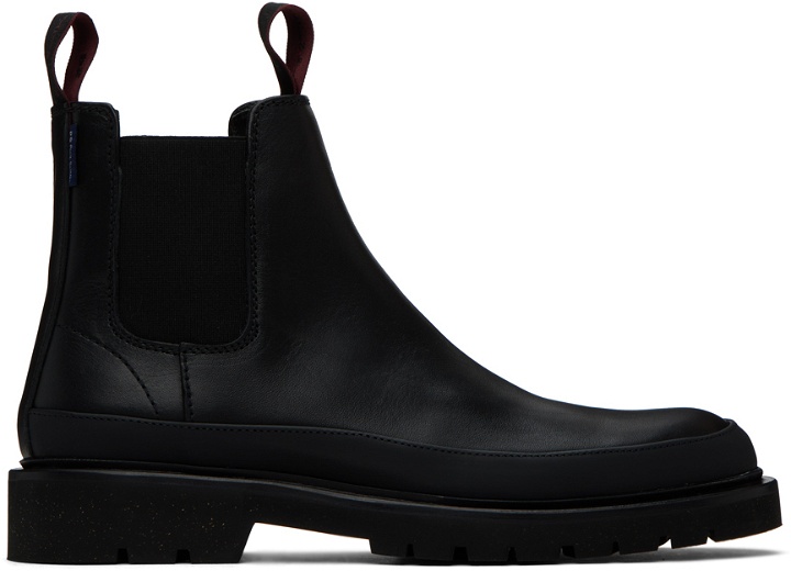 Photo: PS by Paul Smith Black Geyser Chelsea Boots