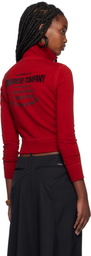 Dsquared2 Red Mini Fit Zipped Sweatshirt